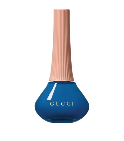 Shop Gucci Vernis À Ongles Nail Polish In Blue