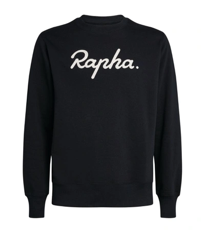 Shop Rapha Logo Sweatshirt In Black