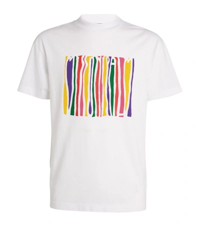 Shop Palm Angels X Missoni Melting Logo T-shirt In White