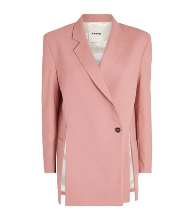 Shop Aeron Jama Tailored Jacket In Pink