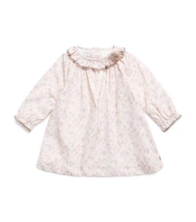 Shop Paz Rodriguez Floral Ruffle Dress (1-24 Months) In Pink