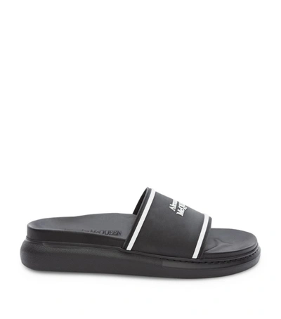 Shop Alexander Mcqueen Oversized Sandals In Black