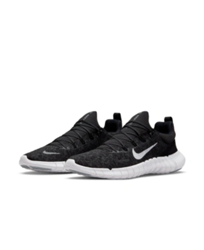 Shop Nike Men's Free Run 5.0 Next Nature Running Sneakers From Finish Line In Black