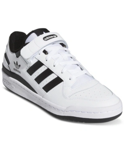 Shop Adidas Originals Men's Forum Low Casual Sneakers From Finish Line In White