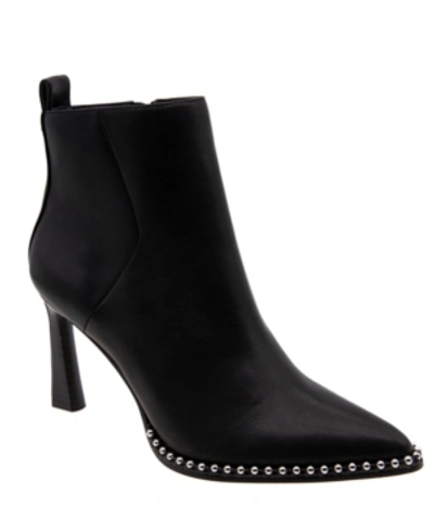Shop Bcbgeneration Women's Beya Pointy Toe Booties In Black Leather