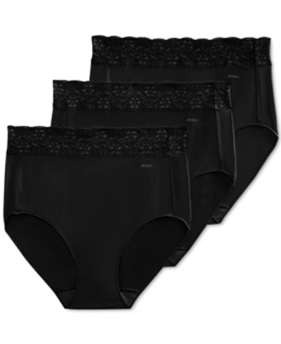 Jockey Womens' 3-pk. No Panty Line Promise Tactel Brief Underwear 1877 In  Black/black/black