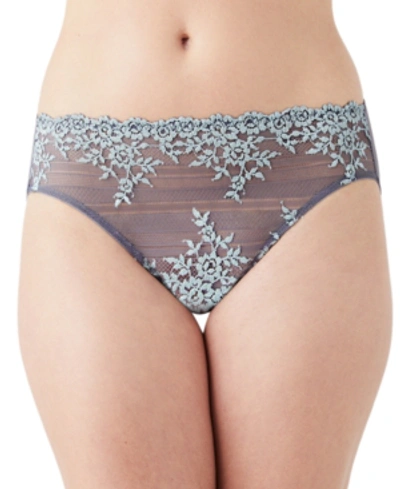 Shop Wacoal Embrace Lace Hi-cut Brief 841191 In Quiet Shade/ether