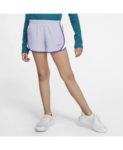 Shop Nike Big Girls Dri-fit Tempo Running Shorts, Plus Sizes In Purple