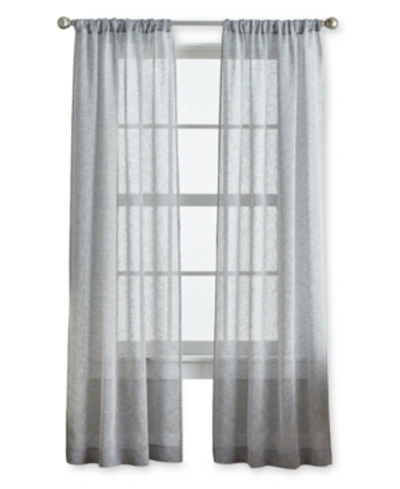 Shop Curtainworks Pandora Sheer 84" X 38" Pole Top Panel, Set Of 2 In Gray