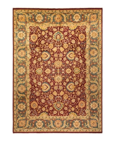 Shop Adorn Hand Woven Rugs Mogul M1323 9'10" X 13'10" Rectangle Area Rug In Burgundy