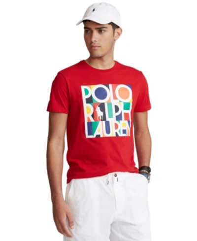 Shop Polo Ralph Lauren Men's Classic-fit Logo Graphic T-shirt In Rl 2000 Red
