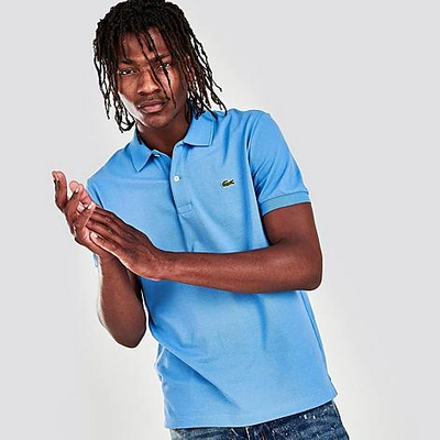 Shop Lacoste Men's Fresh And Light Piqué Polo Shirt In Turquin Blue