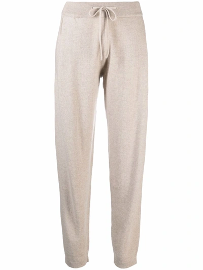 Lisa Yang Drawstring Cashmere Track Pants In Nude