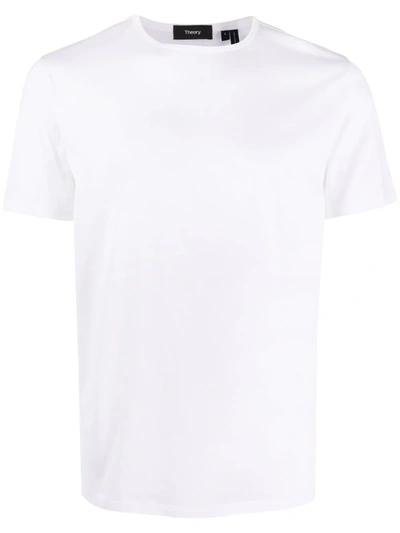 Shop Theory Round-neck Cotton T-shirt In White