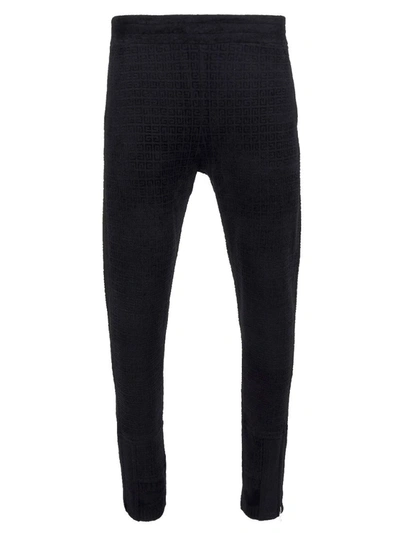 Shop Givenchy 4g Knit Jogger Pants Black