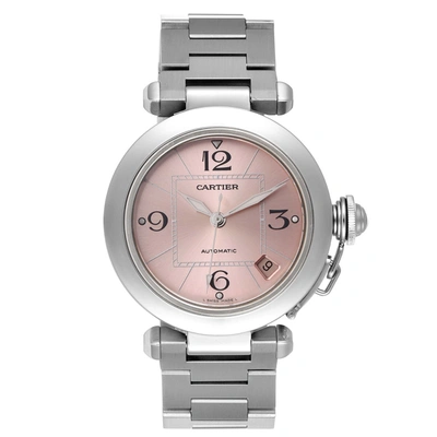 Shop Cartier Pasha C Midsize Pink Dial Automatic Ladies Watch W31075m7 In Not Applicable