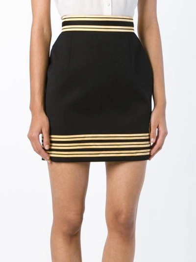 Shop Dsquared2 Contrast Piped Trim Skirt