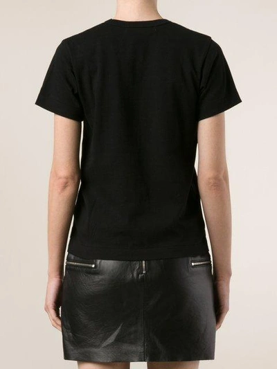 Comme Des Garçons Play Upside Down Logo Print T-shirt