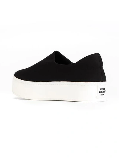 Shop Opening Ceremony Canvas Slip-on Sneakers In Black
