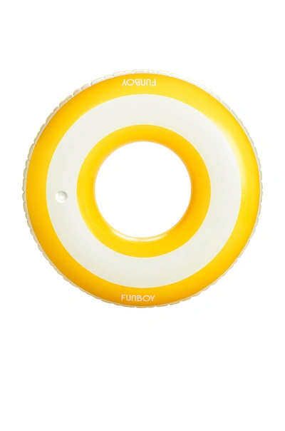 Shop Funboy Mellow Yellow Tube Float In 柔和黄