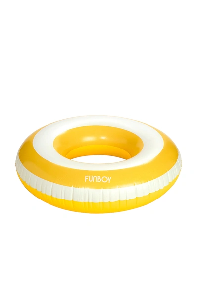 Shop Funboy Mellow Yellow Tube Float In 柔和黄
