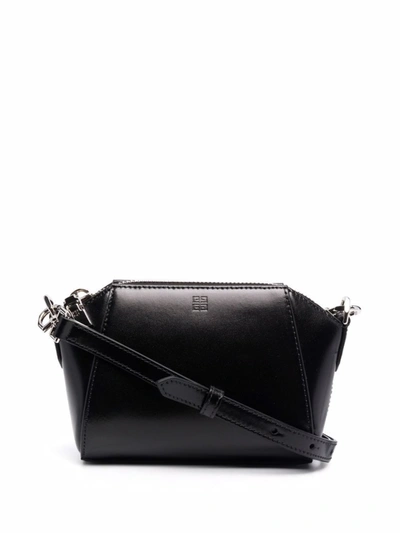 Shop Givenchy Antigona Crossbody Bag In Black