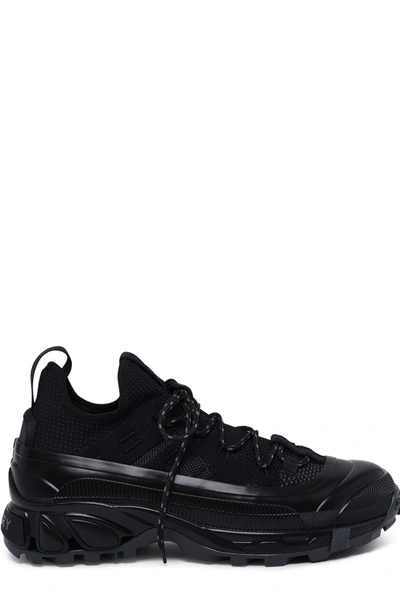 Shop Burberry Arthur Knitted Sneakers In Black