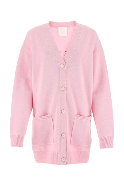 Shop Givenchy Pink Wool Blend Cardigan  Nd  Donna Xs