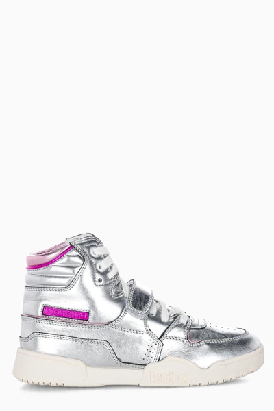 Shop Isabel Marant High Top Lace In Silver