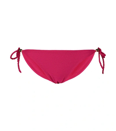 Shop Heidi Klein Melides Side-tie Bikini Bottoms In Pink