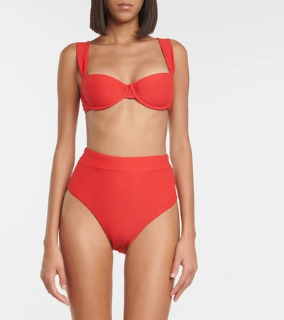 Shop Heidi Klein Numana Bikini Top In Red