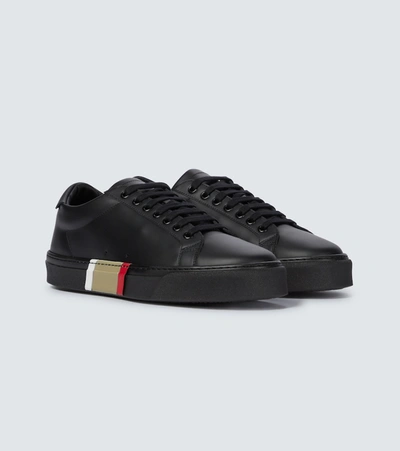 Shop Burberry Rangleton Vulcanized Sneakers In Black
