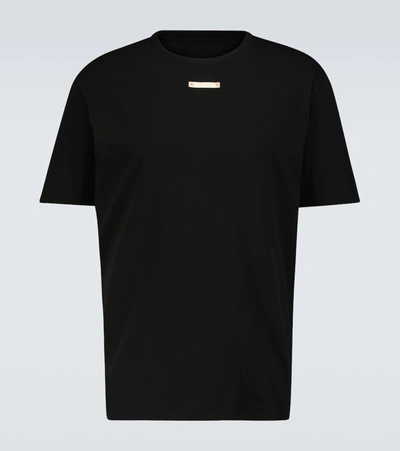 Shop Maison Margiela Short-sleeved Cotton T-shirt In Black