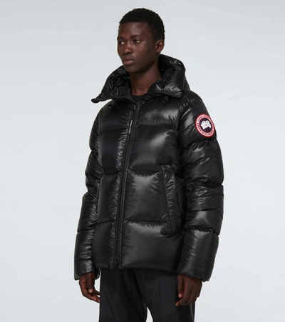Canada Goose Black Down Packable Crofton Puffer Jacket In Black