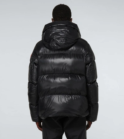 Canada Goose Black Down Packable Crofton Puffer Jacket In Black