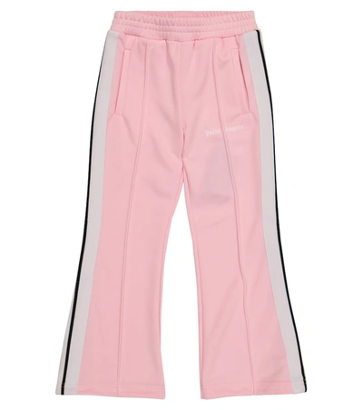 Shop Palm Angels Logo Technical Sweatpants In Pink