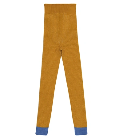 Shop Paade Mode Wool-blend Leggings In Yellow