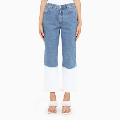 Shop Stella Mccartney Dip Faded Effect Jeans In Blue