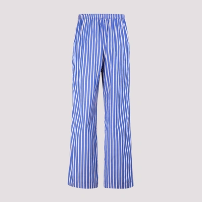 Shop Balenciaga Pyjama Pants In Blue