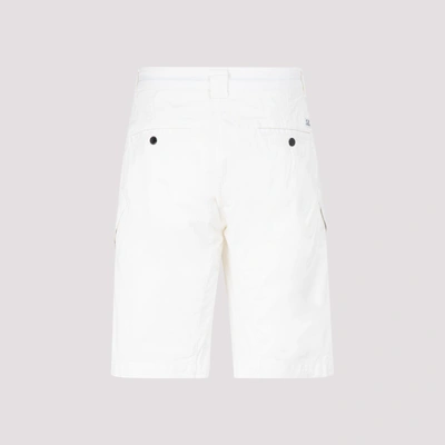 Shop C.p. Company Bermuda Cargo Shorts In White