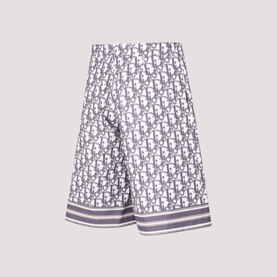 Shop Dior Homme   Oblique Shorts In White