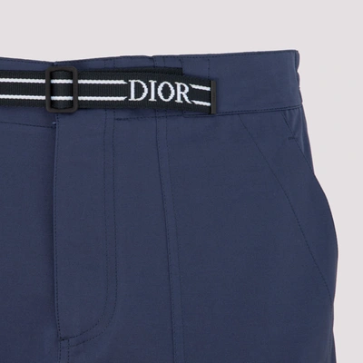 Shop Dior Homme Sky Pants  Belt In Blue