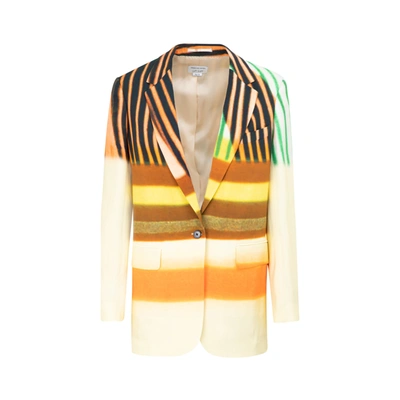 Shop Dries Van Noten Blanchet Jacket In Yellow &amp; Orange