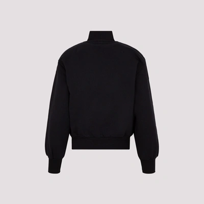 Shop Gcds Cotton Luxury Top Sweater In Black