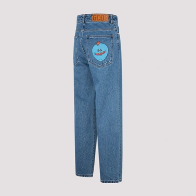Shop Gcds Rick & Morty Denim Jeans In Blue