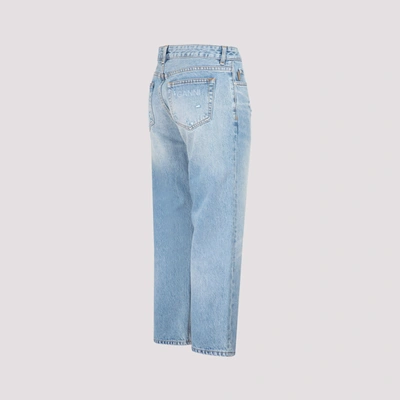 Shop Ganni Low Waist Relaxed Fit Jeans In Blue