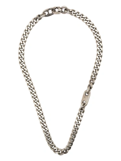 Shop M Cohen Curba Curb-chain Necklace In Silver