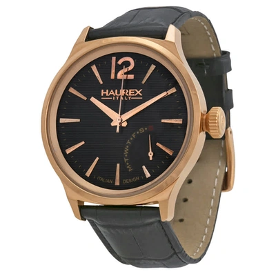 Shop Haurex Italy Grand Class Stainless Steel Mens Watch 6r341ugh In Black / Gold / Grey / Rose