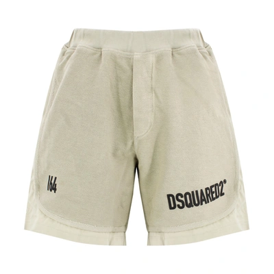 Shop Dsquared2 Layer Logo Shorts In Grey