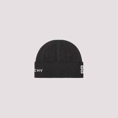 Shop Givenchy Beanie With Logo Hat In Black